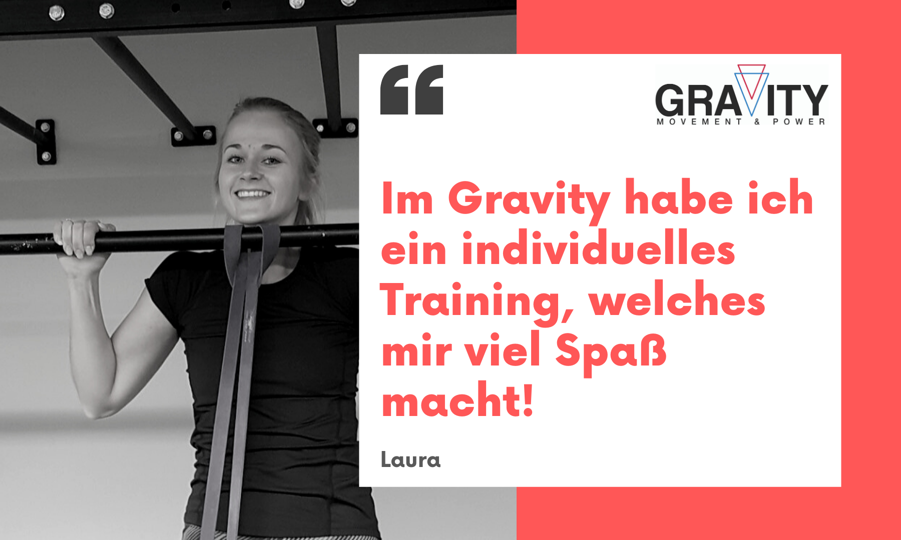 Im Gravity habe ich ein individuelles Training, welches mir viel Spaß macht !